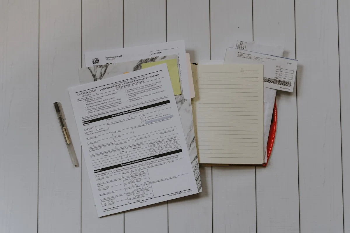GST registration documents for Amazon sellers in India arranged on a desk